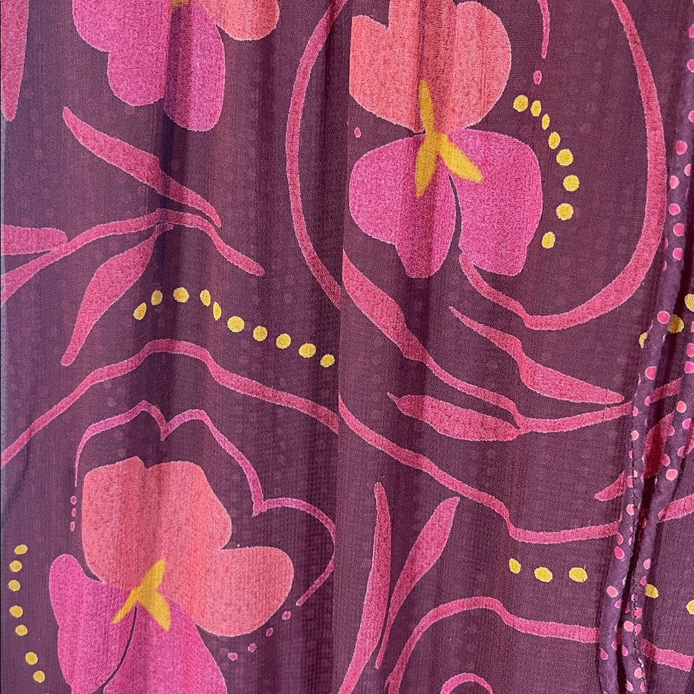 GUDRUN SJODEN TIERED MAXI FLORAL DRESS SMALL - Picture 8 of 8